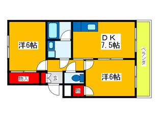 SUNCTY HIKOTA  C-2の物件間取画像